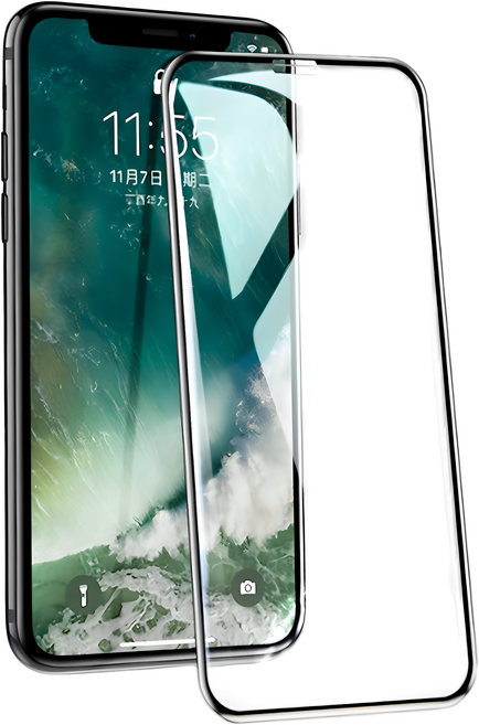 滿版亮面防窺9H鋼化玻璃保護貼, 1個