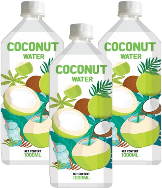 RFC 코코넛 워터, 1L, 3개