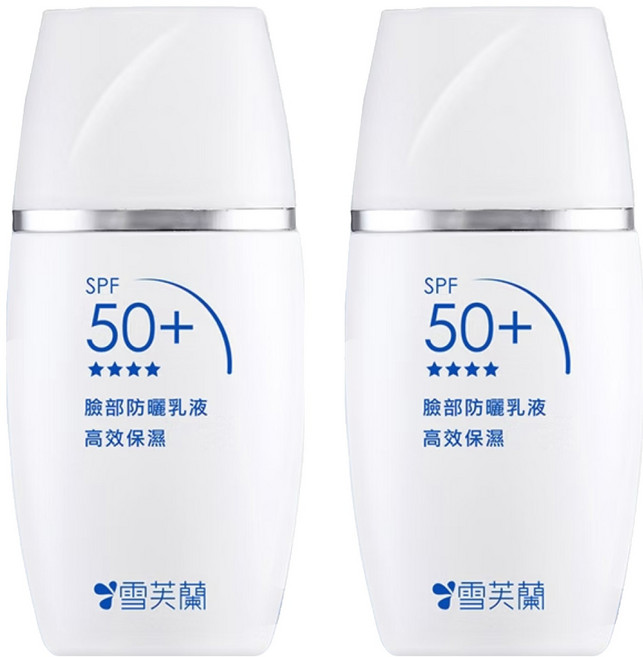 雪芙蘭 臉部防曬乳液 高效保濕 超微粒 防曬因子 SPF 50+, 30g, 2瓶