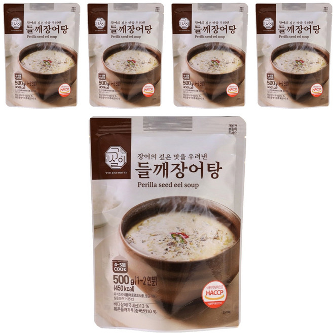 설국 들깨장어탕, 500g, 5개
