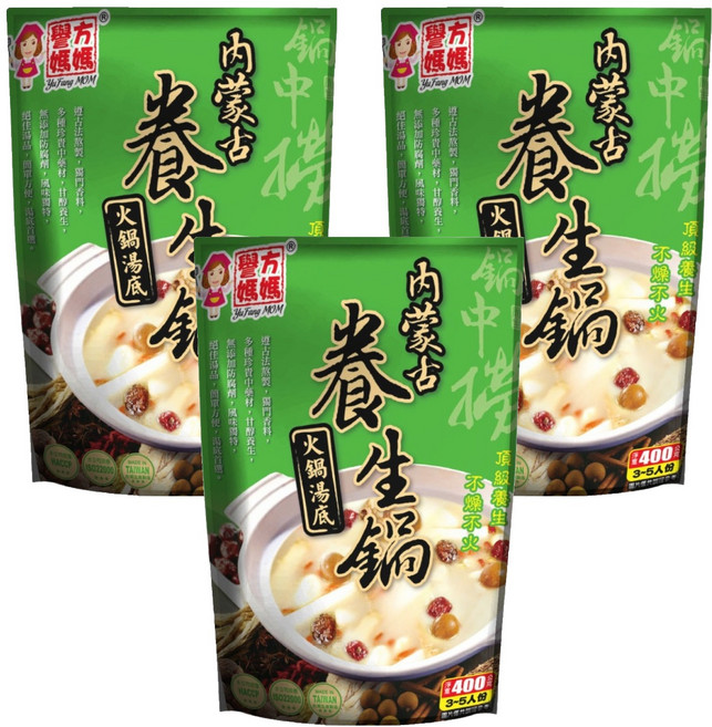 譽方媽媽 內蒙古養生鍋, 400g, 3包