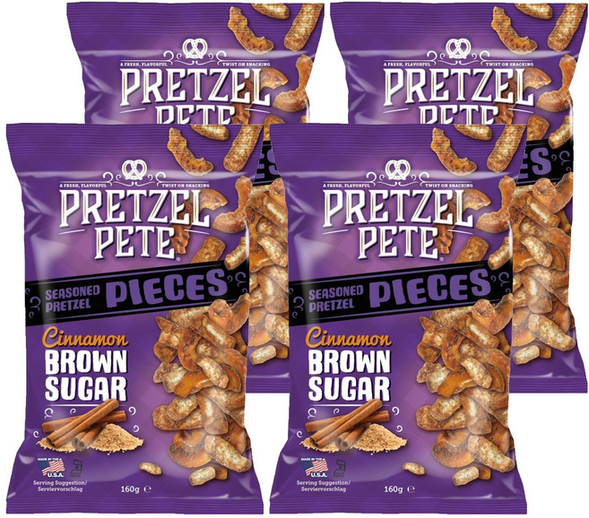 프레첼피트 시나몬 브라운 슈거 프레첼, 160g, 4개