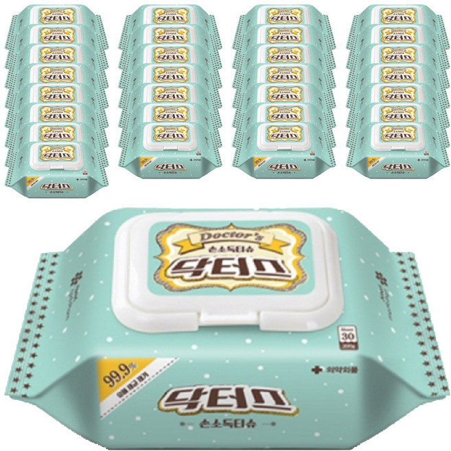 닥터스 손소독티슈 캡형, 30개입, 72개