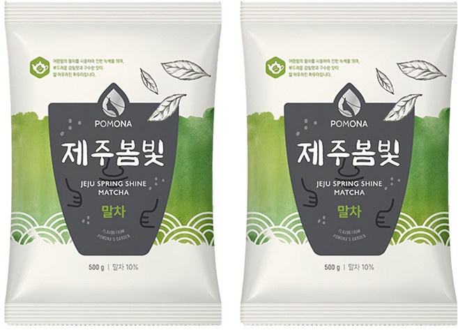 포모나 제주봄빛 말차 파우더, 500g, 1개입, 2개
