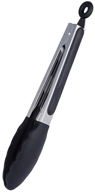 Quasi 邦卡 矽膠料理夾 23cm 耐熱材質 柔軟止滑 不傷鍋具 頂端掛環, 顏色隨機, 1個