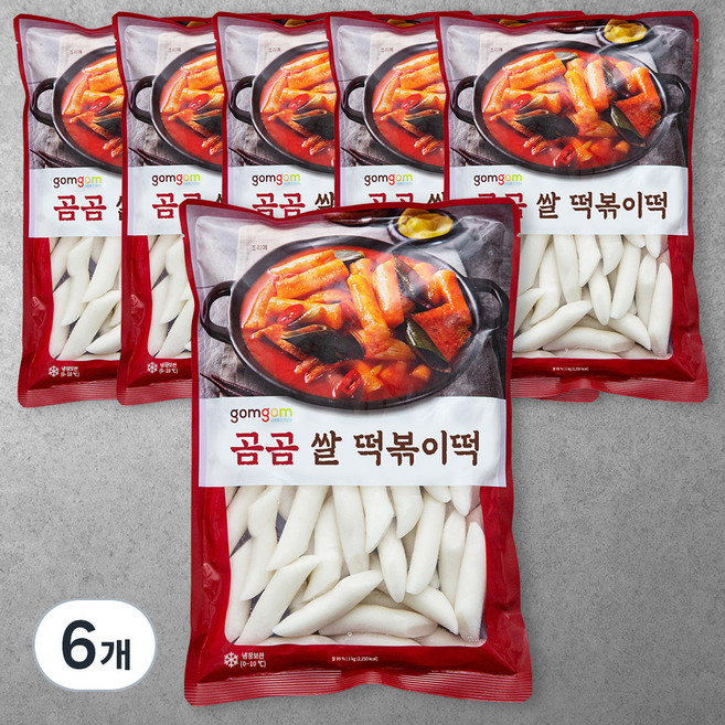 곰곰 쌀떡볶이떡, 1kg, 6개
