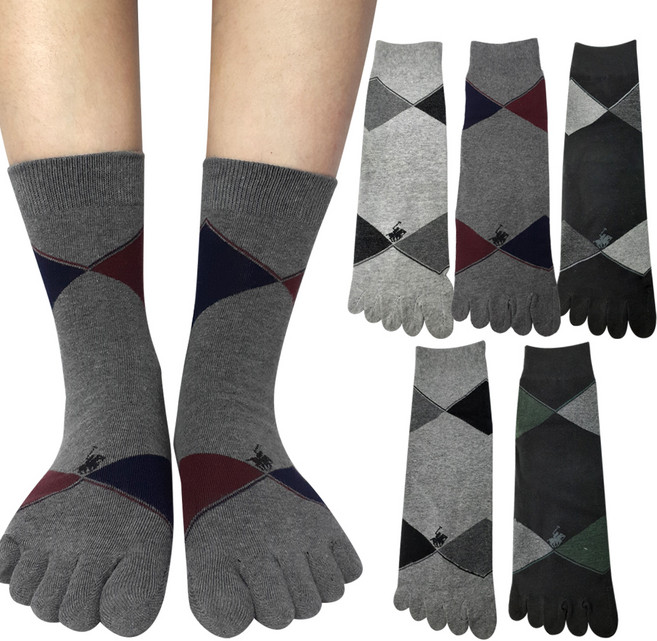 비버리힐스폴로클럽 남성용 패션 장목 발가락 양말 5p