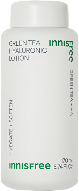 INNISFREE 台灣公司貨 綠茶玻尿酸保濕調理乳, 170ml, 1瓶
