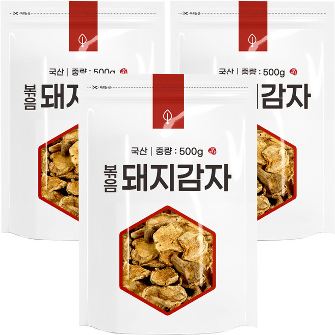 자연초 볶음 돼지감자, 500g, 3개