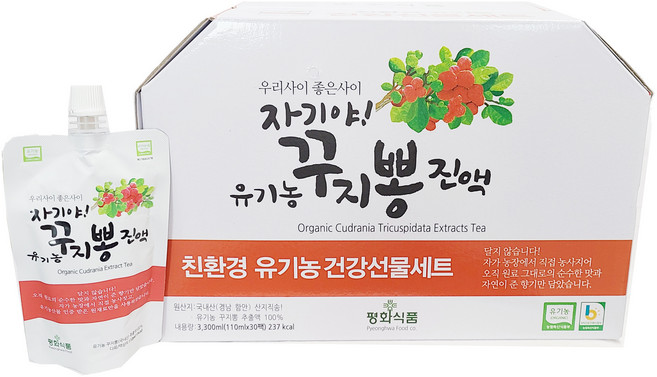 평화식품 유기농 꾸지뽕 진액, 110ml, 30개