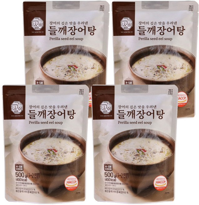 설국 들깨장어탕, 500g, 4개