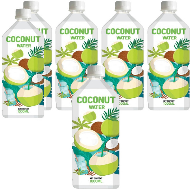 RFC 코코넛 워터, 1L, 6개