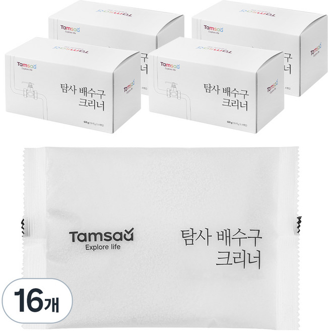 탐사 배수구 크리너, 150g, 16개