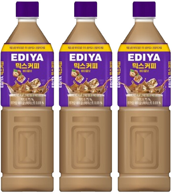 이디야 믹스커피 헤이즐넛, 3개, 1L