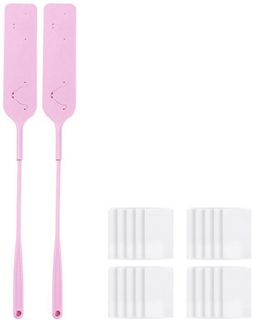 아리코 틈새먼지 제거 막대스틱 + 패드, 핑크, 2개