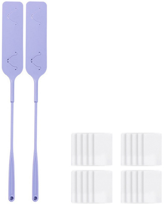 아리코 틈새먼지 제거 막대스틱 + 패드, 퍼플, 2개