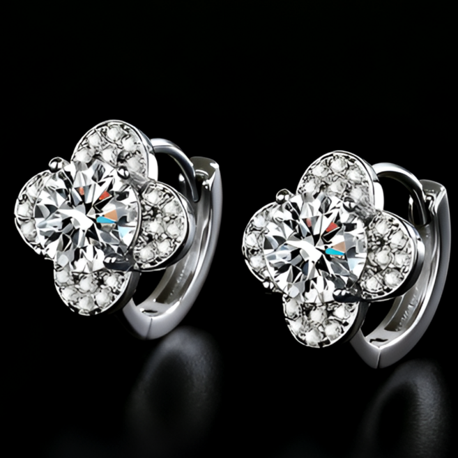 마움스 여성용 모이사나이트 Simulant Diamond 귀걸이