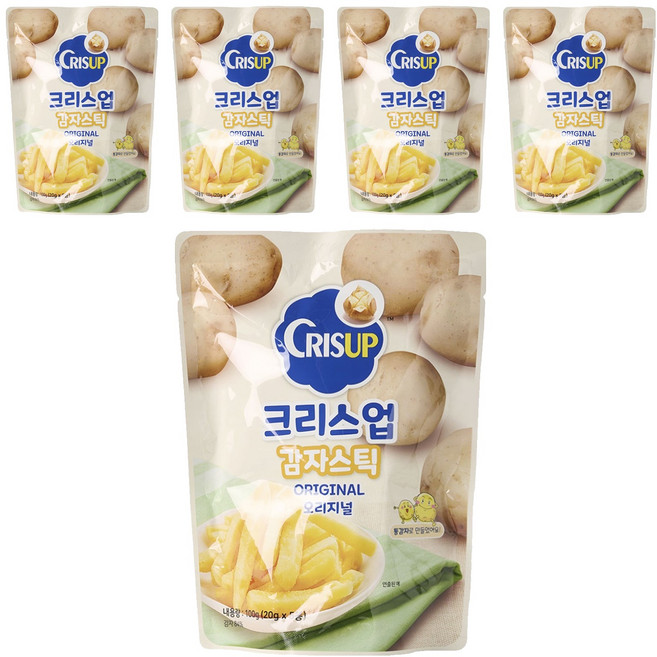 크리스업 감자스틱 오리지널 5p, 100g, 5개