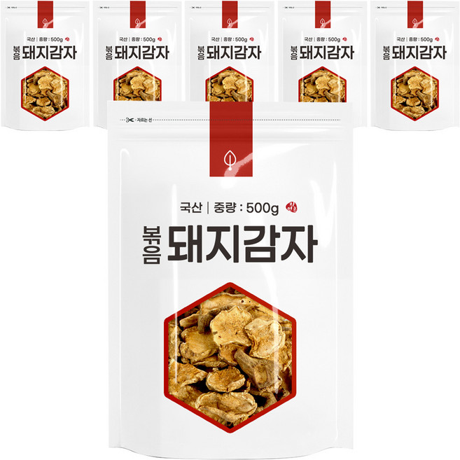 자연초 볶음 돼지감자, 500g, 6개