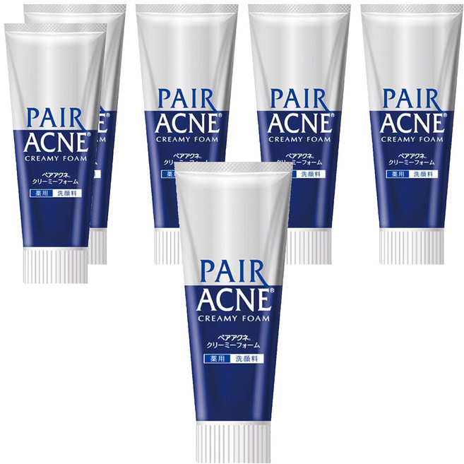 LION 獅王 PAIR 沛醫亞 凈痘護理洗面乳, 80g, 6條