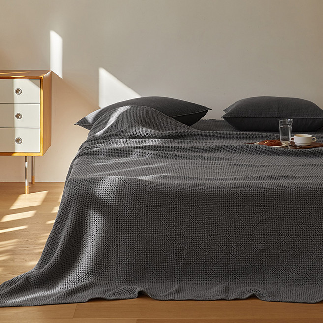 마일드 모달 와플 홑이불단품, 차콜