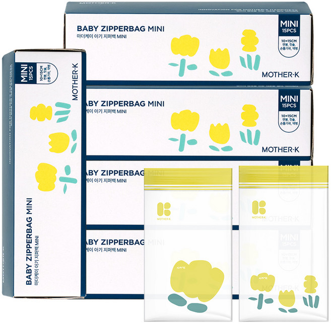 마더케이 아기 유아항균지퍼팩, 5개