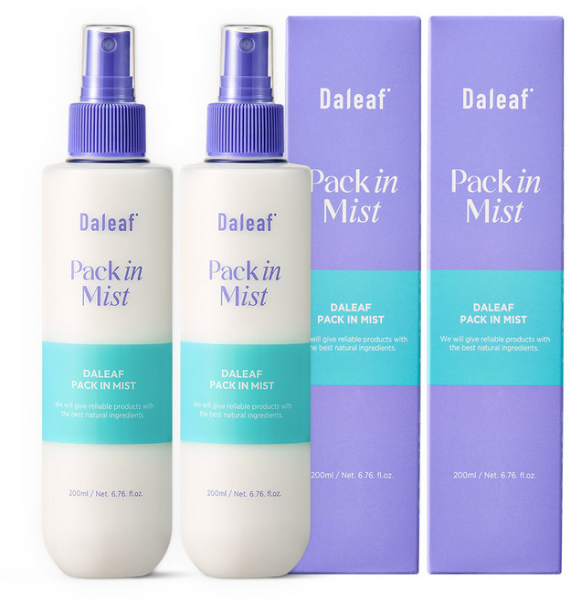 달리프 글램 노워시 헤어 팩 인 미스트, 200ml, 2개