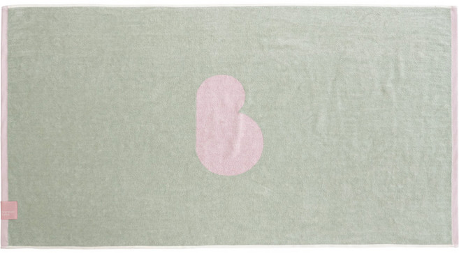 밤부베베 듀얼컬러 목욕 앤 비치타올, 핑크 + 민트, 1개