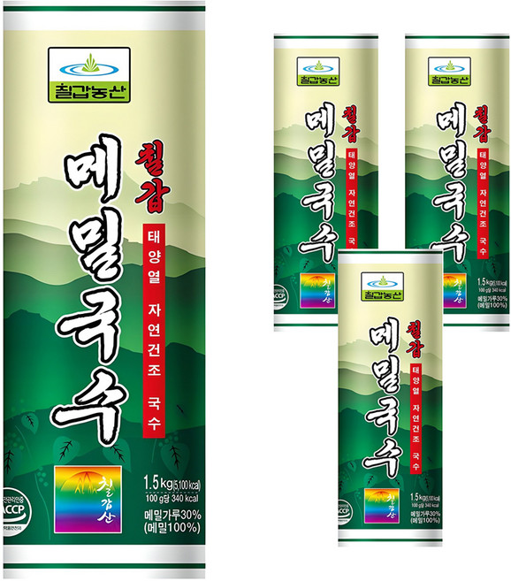 칠갑농산 메밀국수, 1.5kg, 4개