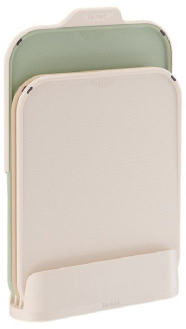 테팔 프라이머리 양면 도마 세트, 1세트, 도마 M 2p + L + 거치대