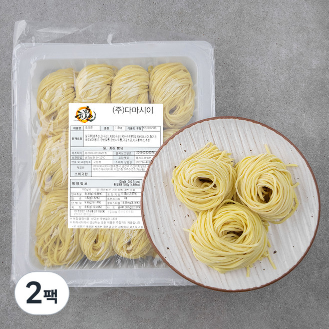 다마시이 쯔게면, 1.5kg, 2팩