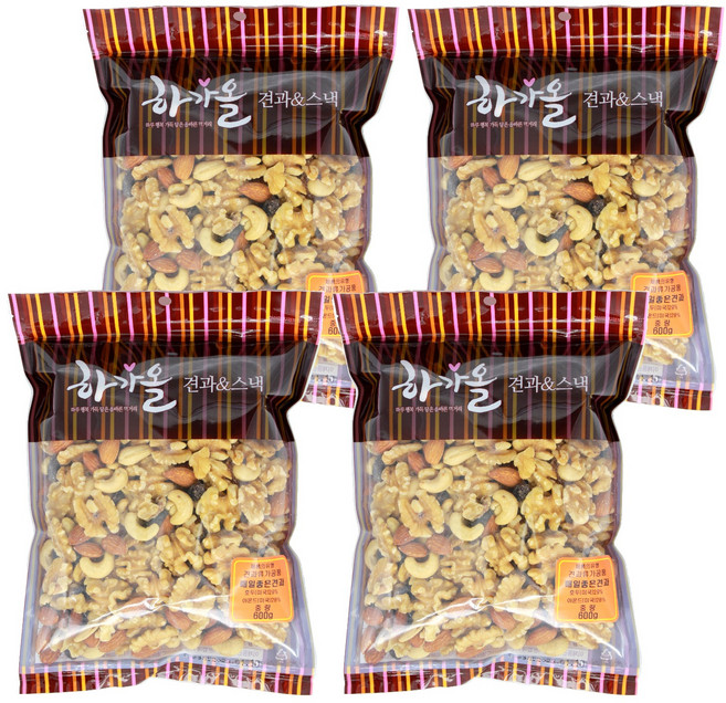 [하가올] 매일좋은견과 오리지널, 600g, 4개