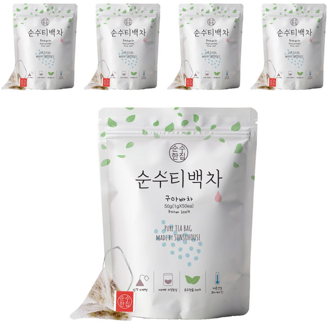 순수한집 구아바잎차 삼각티백, 1g, 50개입, 5개