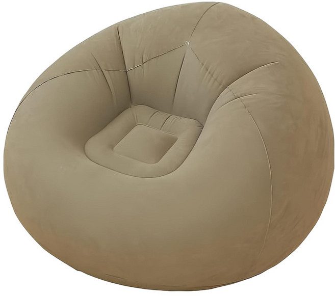 充氣懶人沙發 球形沙發, 咖啡色