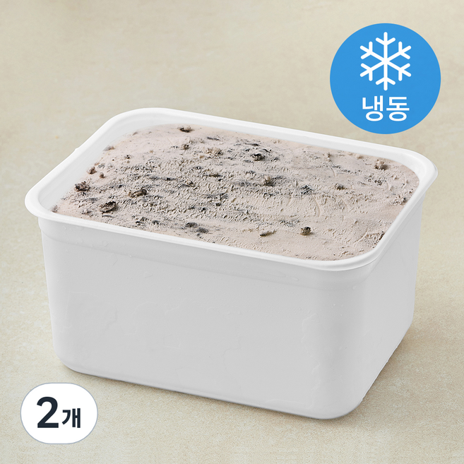 네추럴킹덤 쿠키앤크림 샤베트 (냉동), 2개, 1개입, 5L