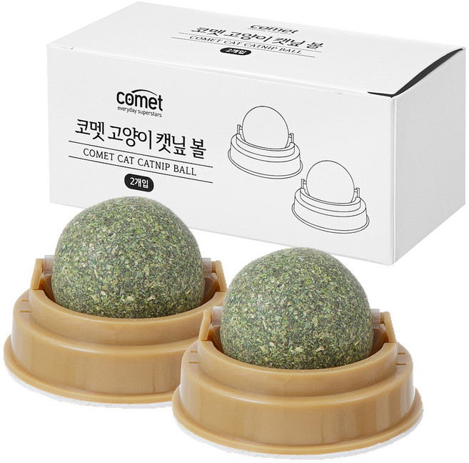 코멧 고양이 캣닢 볼, 2개