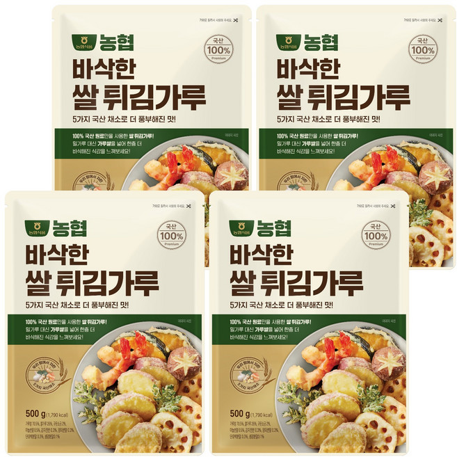 농협식품 바삭한 쌀튀김가루, 500g, 4개