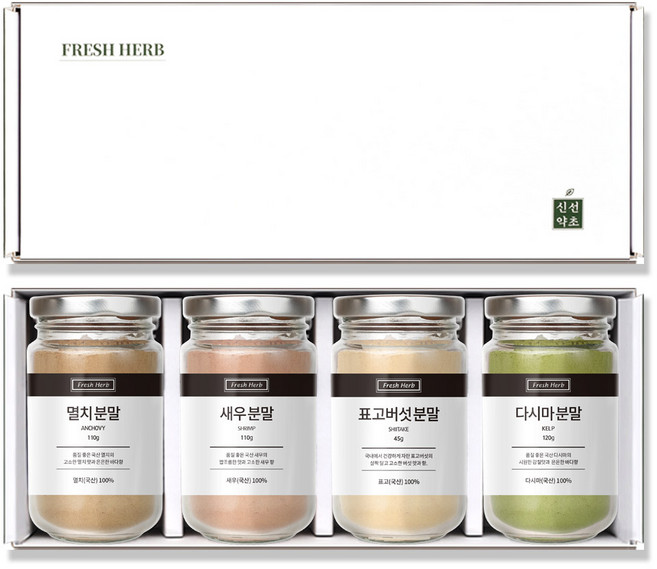 신선약초 조미료 맛내기 4종 세트, 1세트