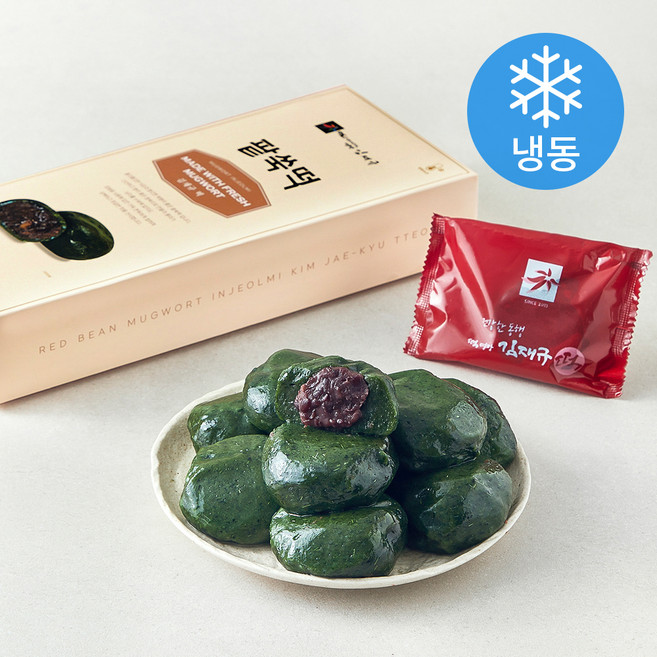 김재규우리떡연구소 제주해풍 팥쑥떡 (냉동), 70g, 7개입, 1박스