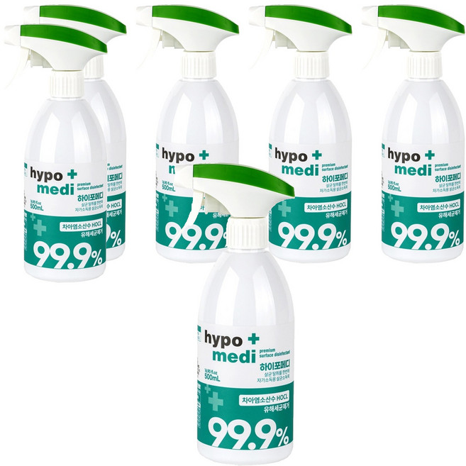 하이포메디 뿌리는 살균소독제, 500ml, 6개