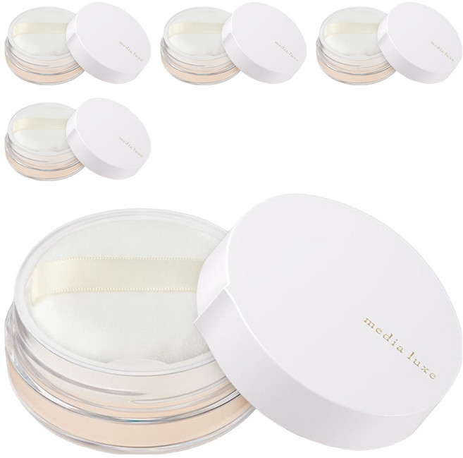 media 媚點 台灣公司貨 輕透柔光蜜粉 14g, 5個