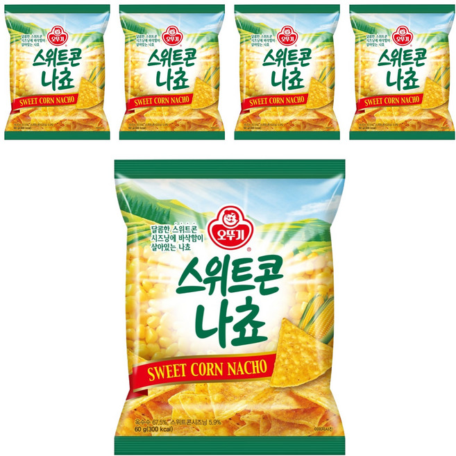 오뚜기 스위트콘 나쵸, 60g, 5개