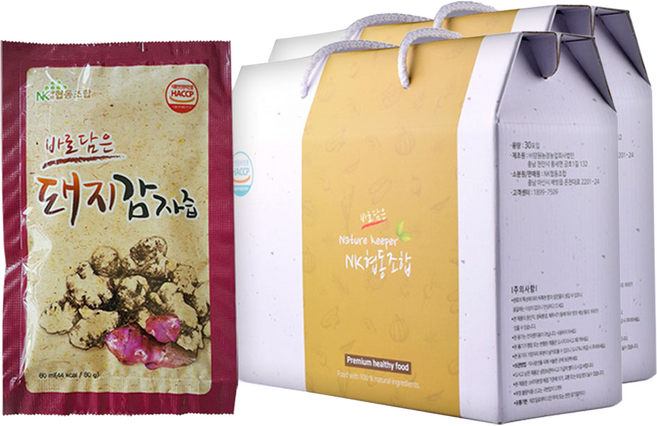 NK협동조합 바로담은 돼지감자즙, 2.4L, 2개