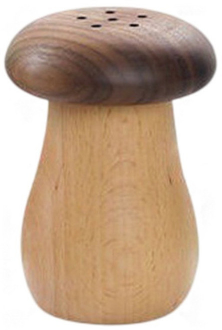 하루온 인테리어 장식용 호두나무 버섯 이쑤시개 케이스, 원목, 1개