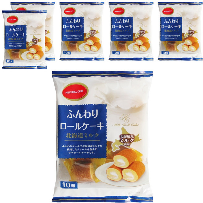 山內 牛奶蛋糕捲 10入, 140g, 6個