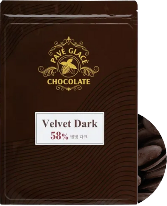 파베글라스 벨벳 다크 58% 커버춰 리얼 초콜릿, 1개, 1kg