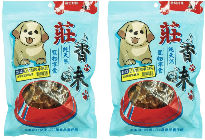 莊香味 犬用零食, 日式耐咬手羽先, 150g, 2包