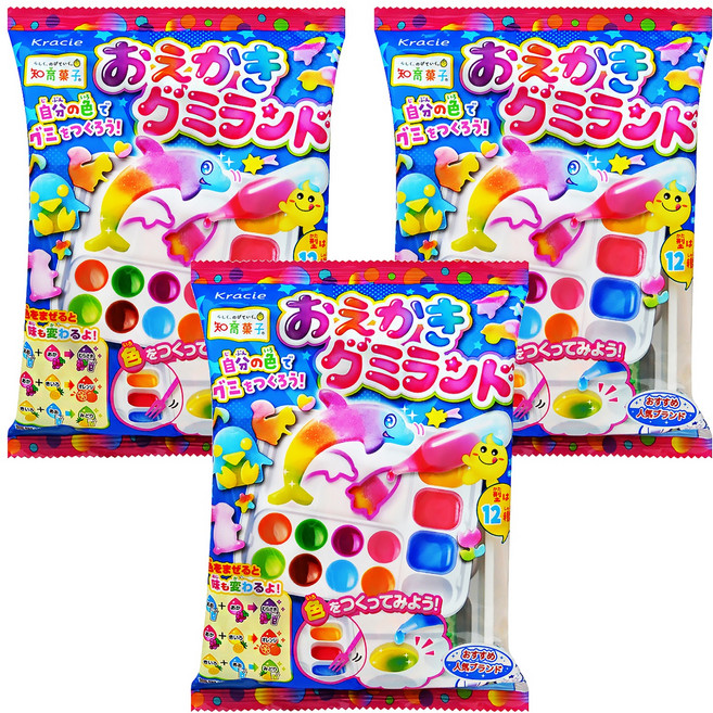 Kracie 葵緹亞 知育菓子 創意DIY 海洋小達人, 1份軟糖, 3包