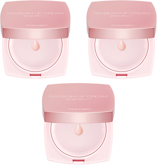 조성아TM 레이빔 업 크림 엔젤링 에디션 CC쿠션 SPF50+ PA++++, 핑크, 14g, 3개