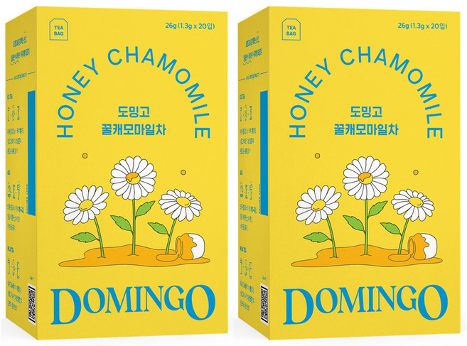 도밍고 꿀캐모마일차, 1.3g, 20개입, 2개